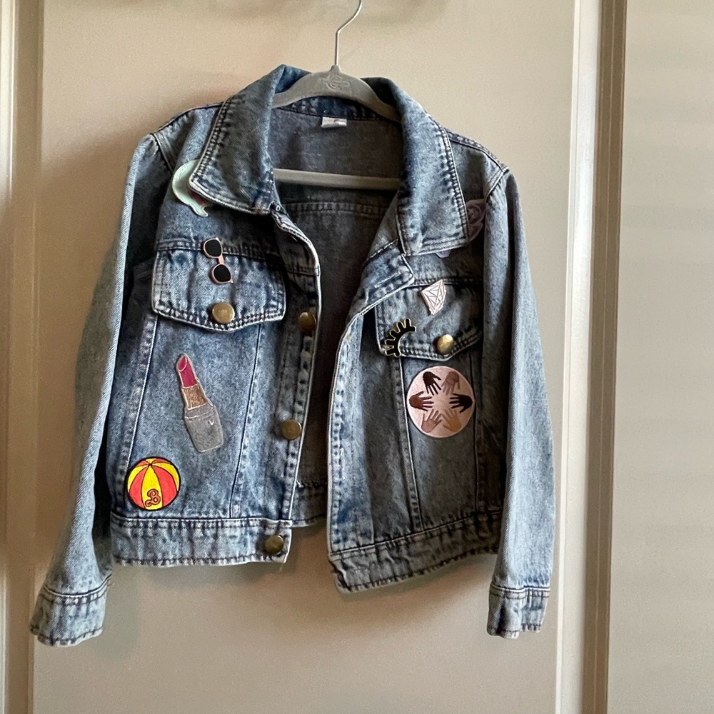 Girlie Girl Barbie Themed Jean Jacket for Girls.
